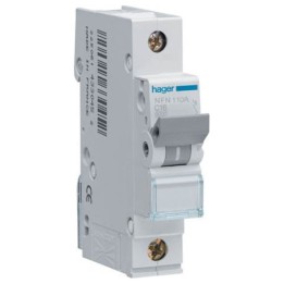 Hager HLF190S 1P 100A 10KA C Curve Circuit Breaker