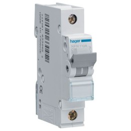 Hager NF140 1P 40A 10KA C Curve Circuit Breaker