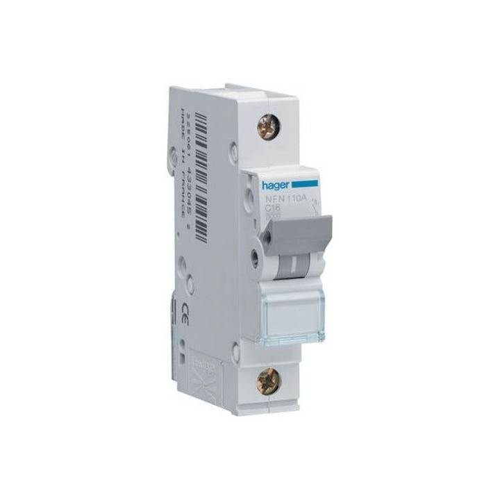 Hager NF120 1P 20A 10KA C Curve Circuit Breaker