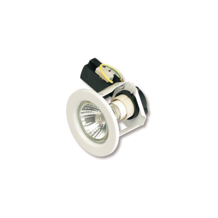 Waco ST-HC07-WAC-001 Downlighter S65 230V Straight, White or Satin Chrome - White